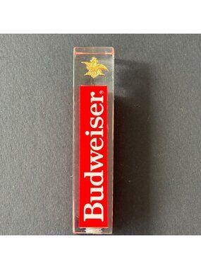 Vintage Budweiser Beer Tap Gold Emblem Anheuser-Busch Lucite King of Beers